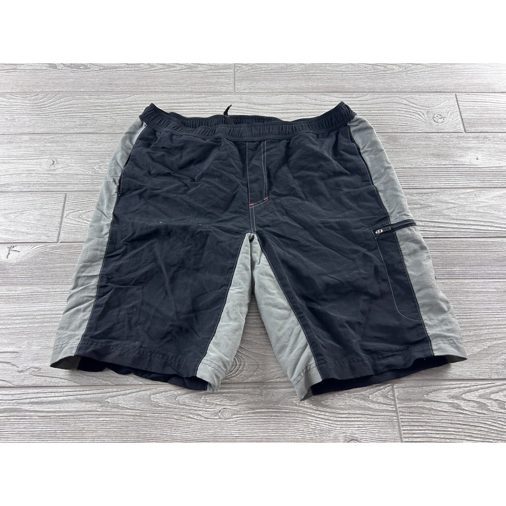 Specialized Mens Mountain Bike Shorts Black Grey Nylon Cycling MTB Size Large